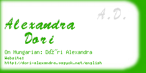 alexandra dori business card